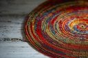 Ablage Glasperlen red/gold