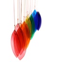 Windspiel aus recyceltem Glas – Regenbogen 30x50cm