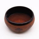 Klangschale aus Erdpulver – Ton Om Buddha – 16 cm