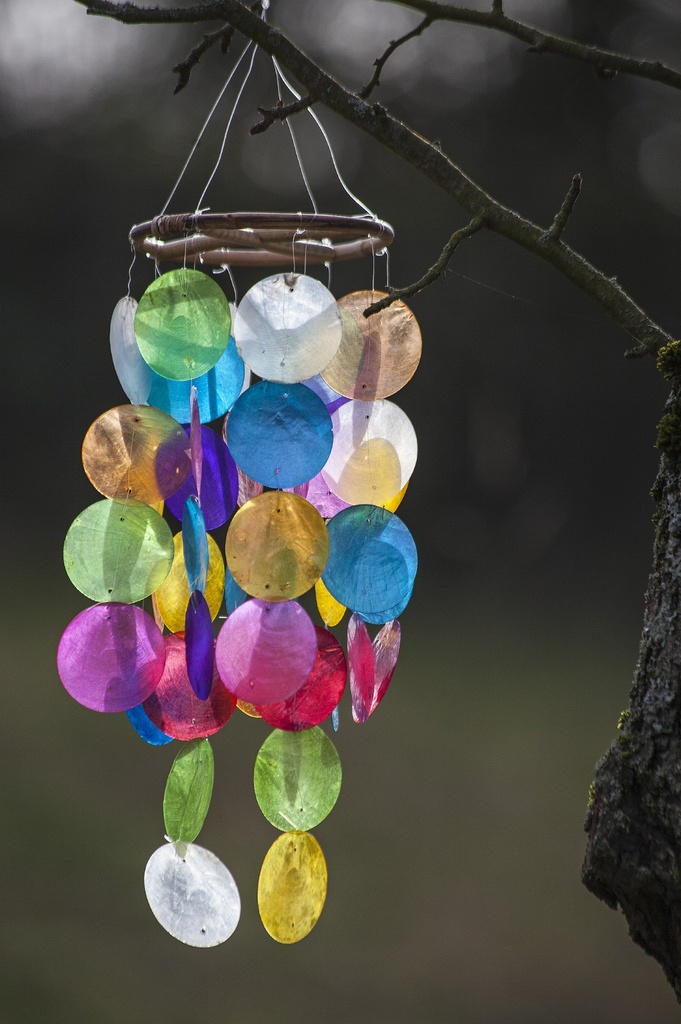 Windspiel Kreise multicolor
