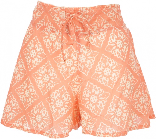 [G45839] Leichte Pantys, Baumwoll-Print Shorts - orange