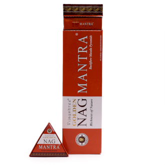 [JBackF-07] 42 g Jumbo Golden Nag - Mantra Back Flow Räucherkegel