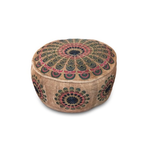 [167737] Pouf 'Doulan' multicolor 40x20